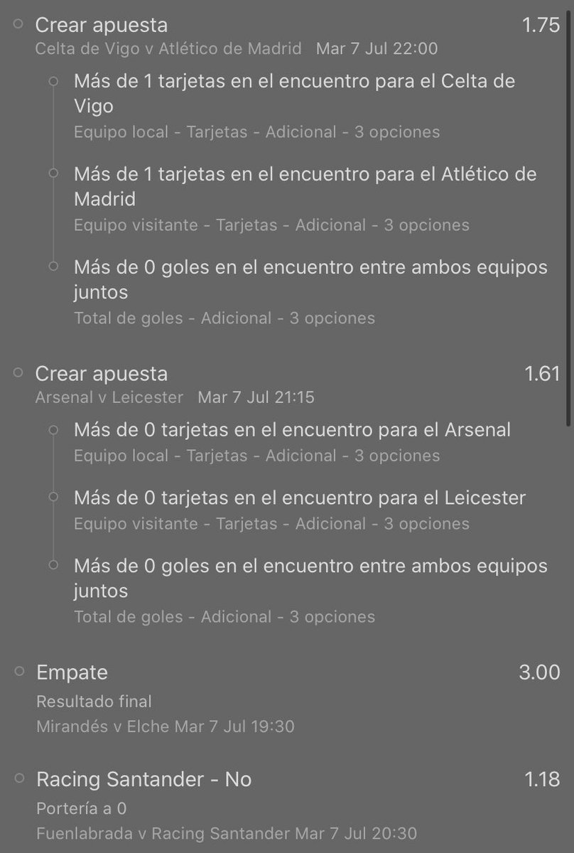 PiterBetsFree's tweet photo. 🗓07-07-20 Combinada 7 picks

📪Cuota @37€

✏️Stake 2,5

⚽️Futbol 🎾Tenis
#ligasantander #LigaSmartBank #COVID19 #SerieA #thiemsseven #ATP #apuestasdeportivas #bet #piterbetsFree

https://t.co/j8nd00pD2T https://t.co/QgkxTAptbv