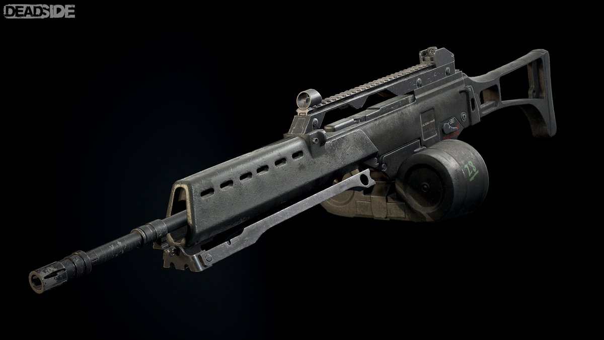 DeadsideGame's tweet photo. Heckler-Koch MG 36 https://t.co/KkkOUBTiy1