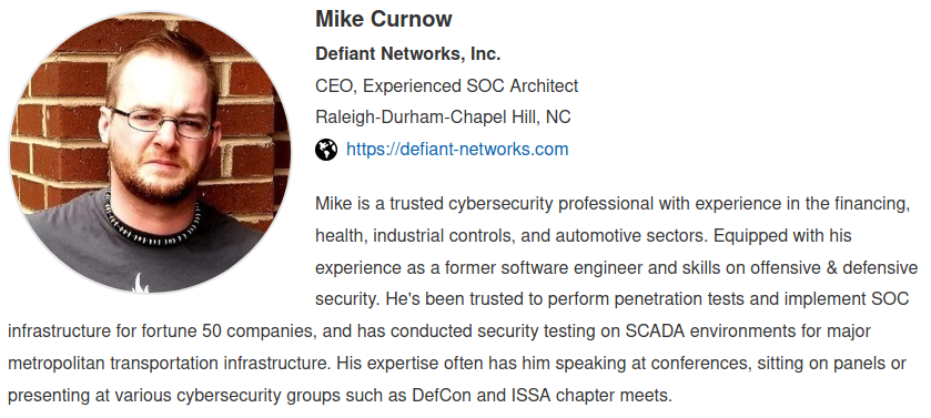 Join  @Takko_The_Boss as he presents at this year's ISSA Triad - Security Summit (Wednesday July 22nd).

He'll be speaking on how you can start building out an enterprise-capable Security Operations Center on a budget.

triadnc.sched.com/event/cf3k/iss…