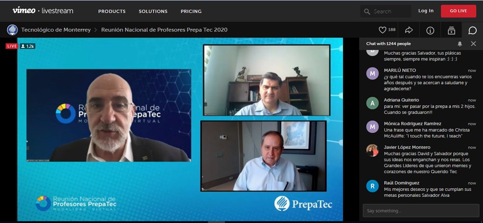 Seguimos en nuestra Reunión Nacional de Profesores de PrepaTec 2020 en un gran conversatorio con <a href="/david_garza/">David Garza Salazar</a> y <a href="/Salvador/">Salvador Alva</a> #RNPPrepaTEC2020