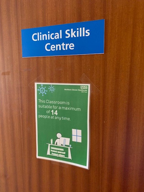 ndhtclinicaltr's tweet photo. Another successful #SociallyDistanced #NDHTClinicalskills session with Kate today. Clinical Skills room now deemed 'Green' post risk assessment, please refer to local posters for more information. To book training for skills check STAR. @ndht @ginarog71573839 @SamCharlton14 https://t.co/5tCgkqPXhx