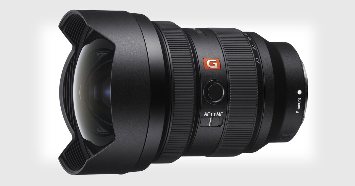 petapixel's tweet photo. Sony just unveiled the much-anticipated FE 12-24mm f/2.8 G Master lens: https://t.co/3SFygGES3s https://t.co/zXaH0t5Efu
