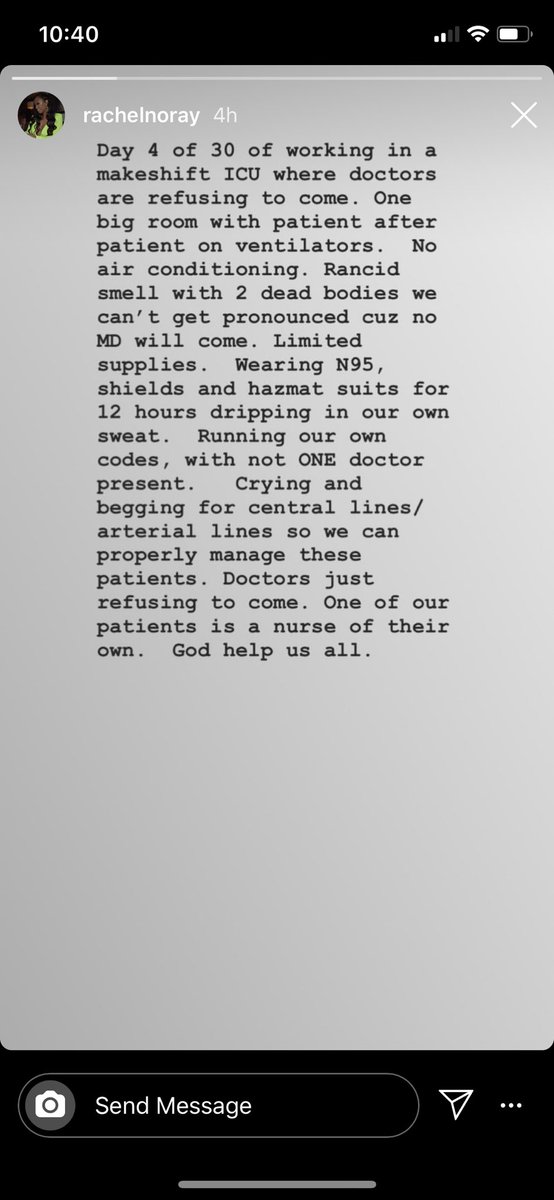 GodivaStyle's tweet photo. @DelaTaghipour @SylvesterTurner @mayordarling my best friend is a nurse from #Houstoncovid fighting for #COVID at McAllen Medical Center they have NO AC, Supplies or doctors! They have dead bodies on board that need to be accounted for! Send help! #blacklivesmatter https://t.co/5nxggj3R3t