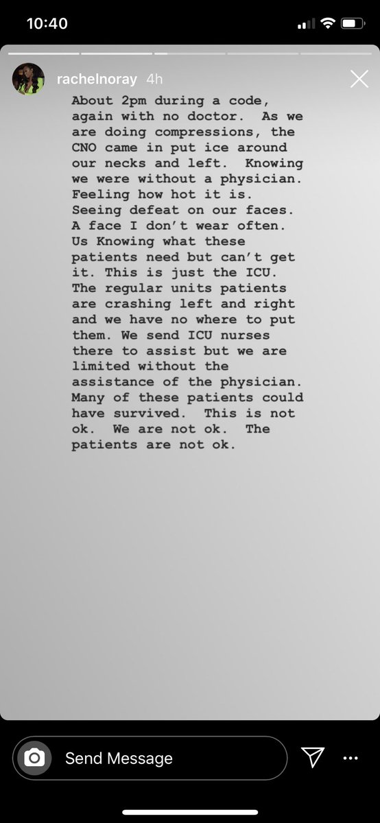 GodivaStyle's tweet photo. @DelaTaghipour @SylvesterTurner @mayordarling my best friend is a nurse from #Houstoncovid fighting for #COVID at McAllen Medical Center they have NO AC, Supplies or doctors! They have dead bodies on board that need to be accounted for! Send help! #blacklivesmatter https://t.co/5nxggj3R3t