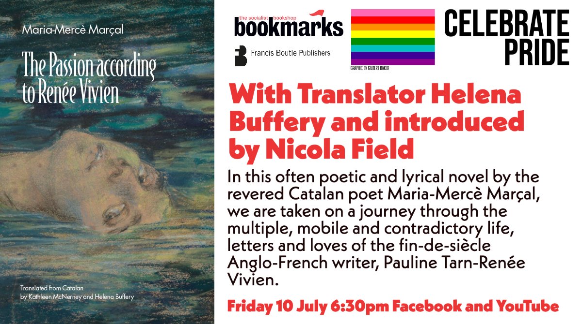 #Catalan event Friday at 6.30 conversation with #translator Helena Buffery of #Marçal #Sapphic novel @Bookmarks_books @SantJordiaCasa @hayfestival @AngloCatalans @TranslationExch @AmerginPoetry @CatalanShefUni  @warwicktss All our Catalan titles tinyurl.com/ybvh2awp