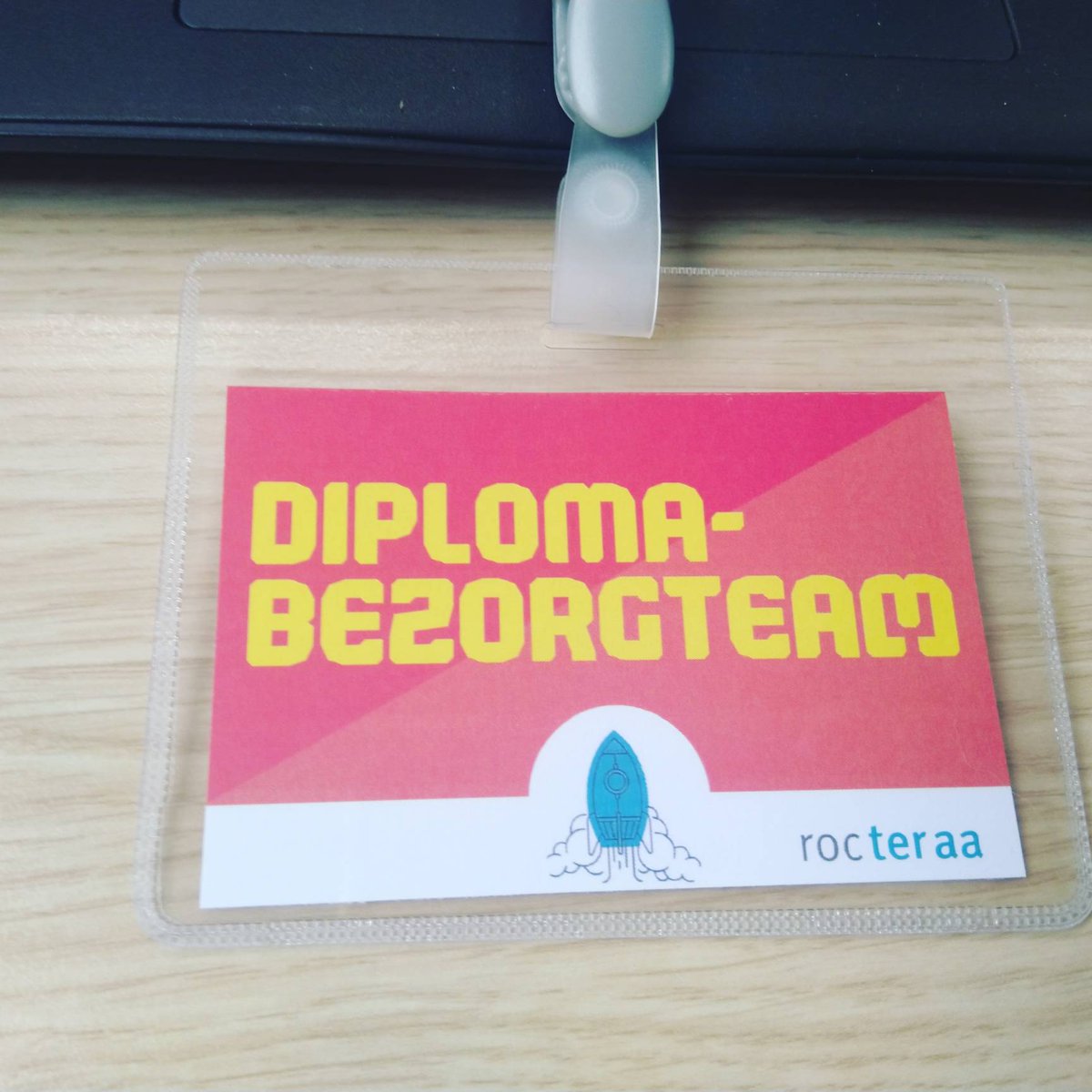 Mijn functie van vandaag. Dit was eigenlijk leuker dan een uitreiking op school, wat mij betreft dus een blijvertje die diplomatour @rocteraa
