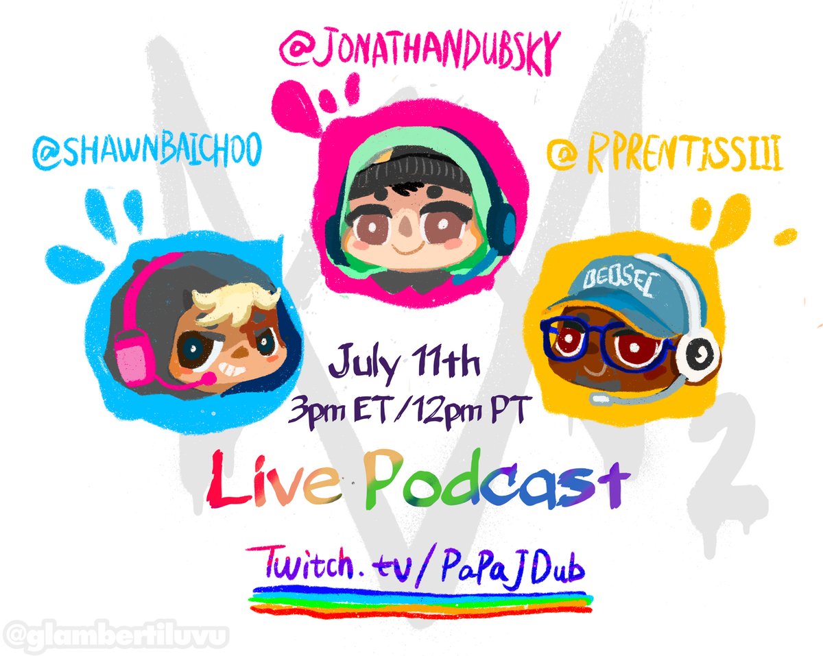 glambertiluvu's tweet photo. Words can't describe how excited I was when i heard that there'll be a #WatchDogs2 Reunion Podcast on July 11th! Please join these awesome people @JonathanDubsky @RPrentissIII and @ShawnBaichoo  at https://t.co/jOus0OvvUi! https://t.co/QFfZ8fUFMD