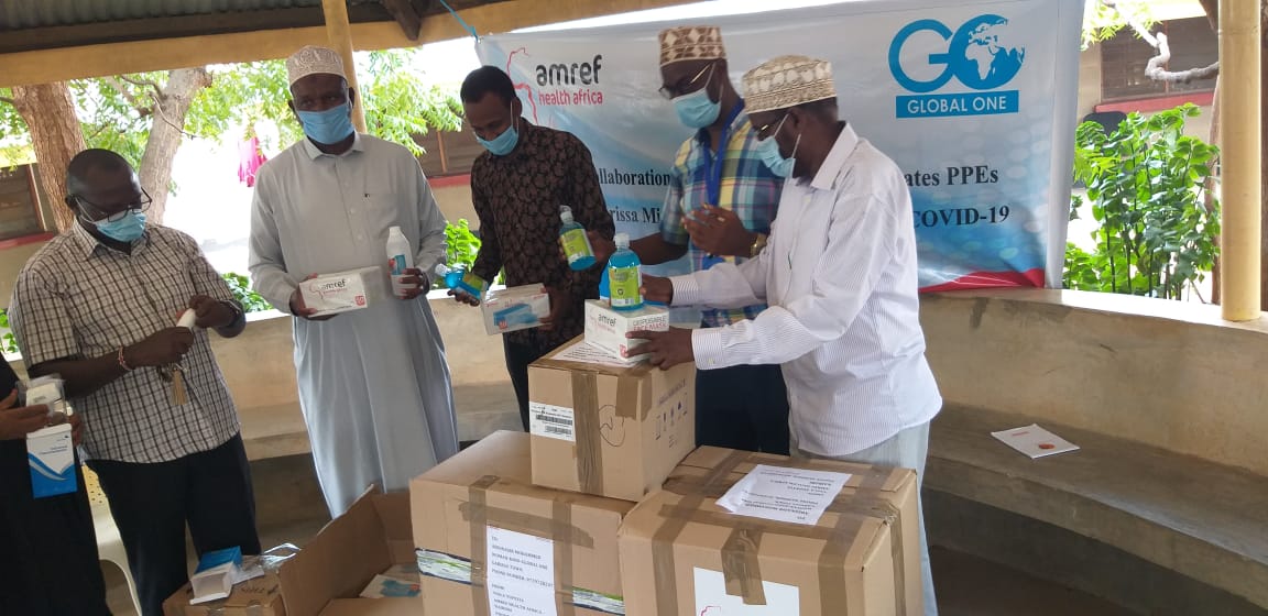 GLOBALONE2015's tweet photo. Globalone collaboration with Amref donated PPEs,sanitizer,thermogun and face mask to Garissa County Referral Hospital. https://t.co/WYec3AKdu0