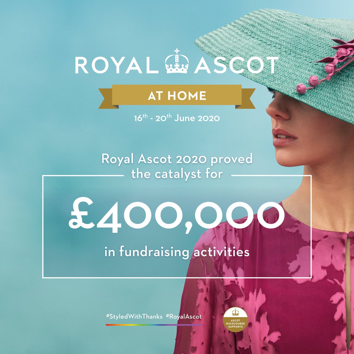 Ascot's tweet photo. Thank you 👏👏👏

Thousands from around the world dressed up for #StyledWithThanks… now it’s time to reveal the winners! 🤭

👉 https://t.co/eBK0LxjZzT https://t.co/BvoEuvbT3P