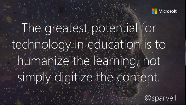 broadclyst's tweet photo. Thank you @sparvell for closing our EdTech festival. Your talk was inspiring and jam-packed full of useful information that will surely impact a new generation of learning! #edtechfest @MicrosoftEDU @TCATEdTech https://t.co/SX4hi3DRrB