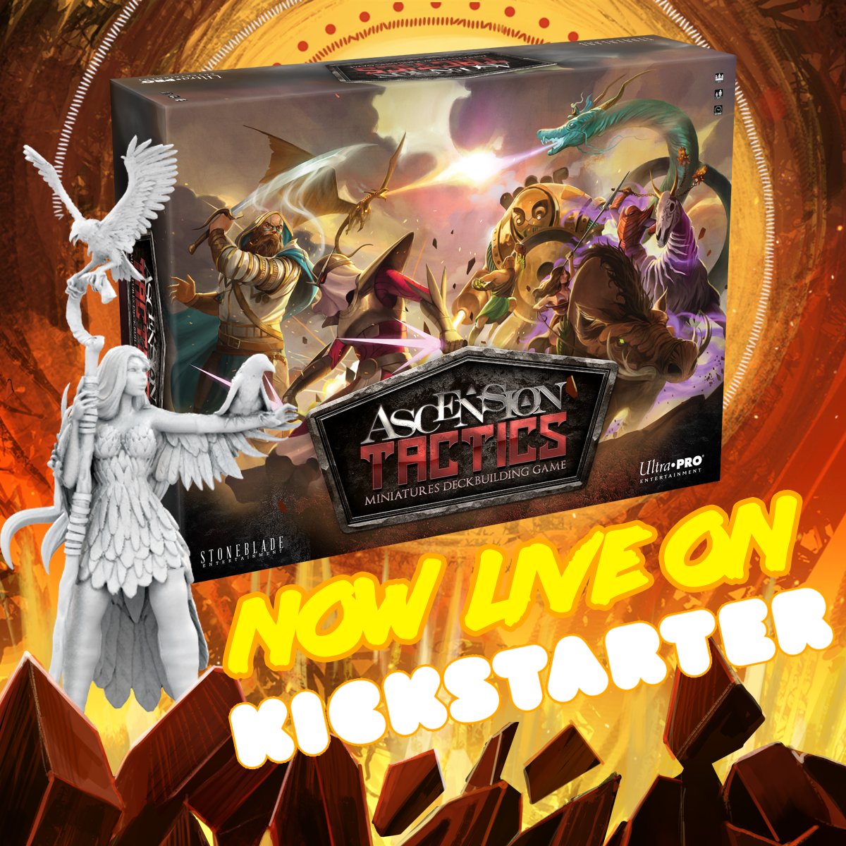 AscensionGame's tweet image. Ascension Tactics is now LIVE on Kickstarter! 

Ascension-style deckbuilding meets tactical minis combat 💥 We're so proud of what we've done with this game, and we're so happy we can finally share it with you all! Now let's unlock some stretch goals! kickstarter.com/projects/ascen…