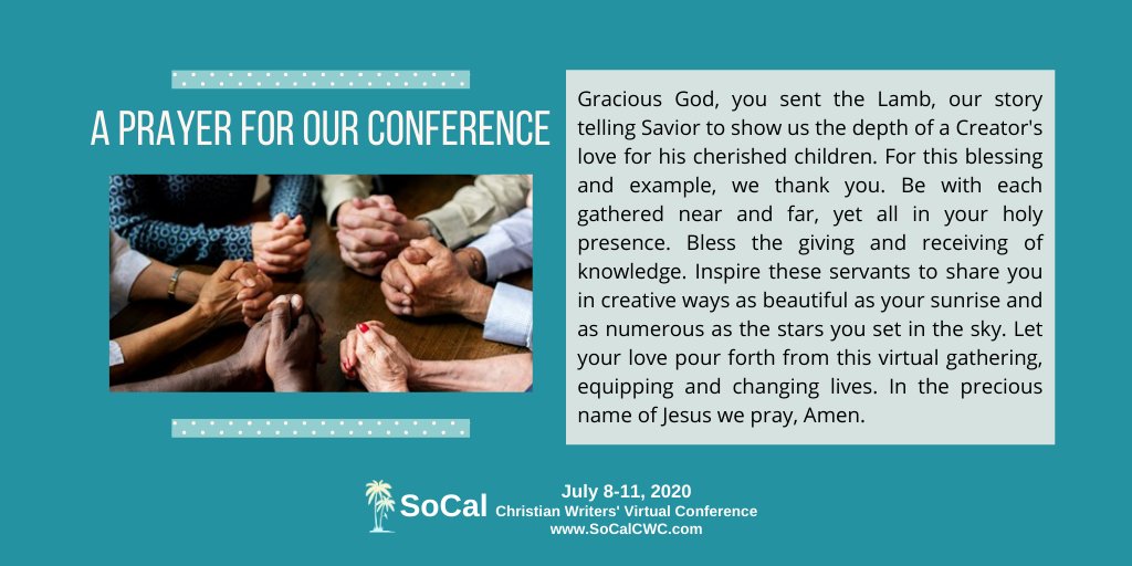 SoCalCWC's tweet photo. Please join us in praying for the conference!
#socalcwc2020 #writersconference #virtualconference https://t.co/JXKYuCDYNT