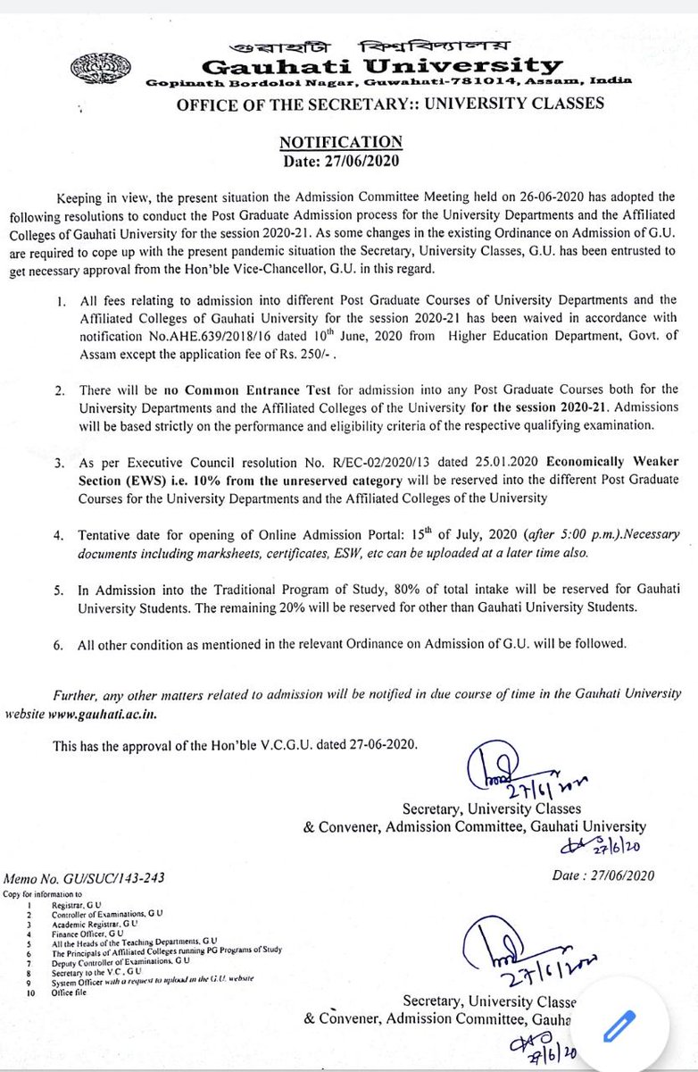 Himashr48054359's tweet photo. #Wewantfreeadmission
#PGaffiliatedcoursesGU
@himantabiswa 
@sarbanandsonwal https://t.co/cMMvUapOmI