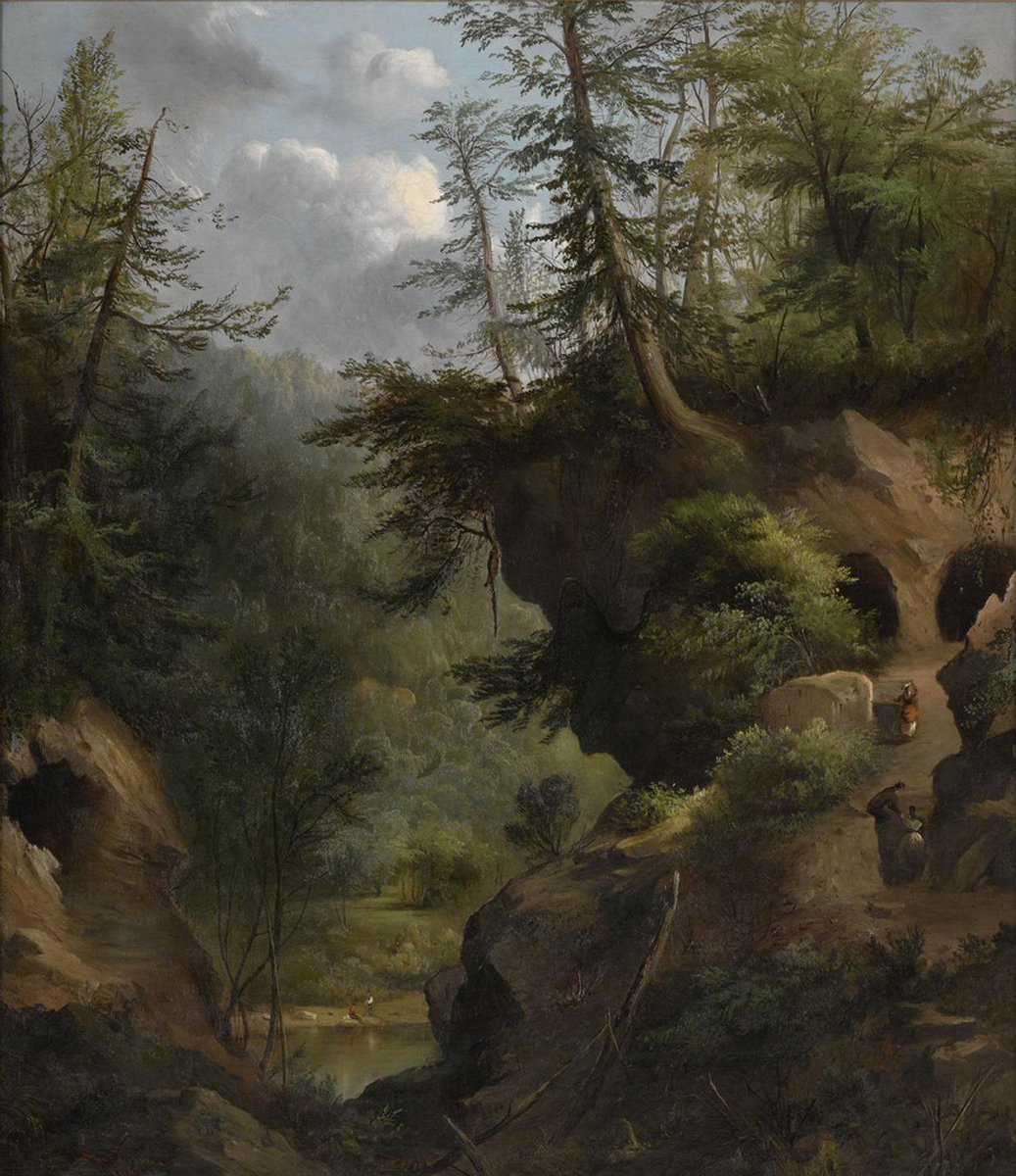 Historyofartday's tweet photo. #ArtworkOfTheDay

Robert Duncanson is one of the 1st critically recognized African-American painters
Art historian Joseph D. Ketner says his legacy was “his picturesque vision of landscape painting with allusions to popular romantic literature”

🎨 The Caves, 1869, @theamoncarter https://t.co/NC91hqztnQ
