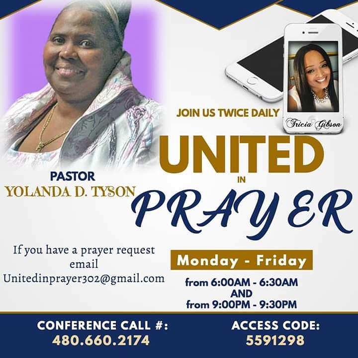 pastorydt's tweet photo. Join Apostle Yolanda D. Tyson this Wednesday July 8, 2020 at 9pm. For a word from the Lord! https://t.co/rnCoFpOBGN