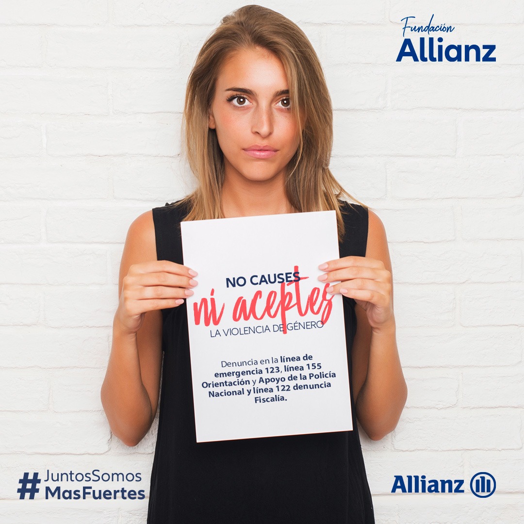 AllianzCol's tweet photo. Desde @AllianzCol nos unimos contra la violencia de género y motivamos las denuncias de este tipo. No seas una víctima más y denuncia  en la en la línea 123, línea 155 Orientación y Apoyo de la @PoliciaColombia y 122 @FiscaliaCol. No paremos para que la vida siga #NiUnaMenos https://t.co/125PcDMVeB