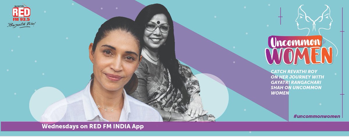 RedFMIndia's tweet photo. Listen to the first episode of #UncommonWomen where host Gayatri Rangachari Shah interviews entrepreneur Revathi Roy - whose roller coaster life full of pain and triumph fills us with hope that tomorrow is a better day. Stay tuned with us for the 1st episode releasing tomorrow! https://t.co/p850YODaoa