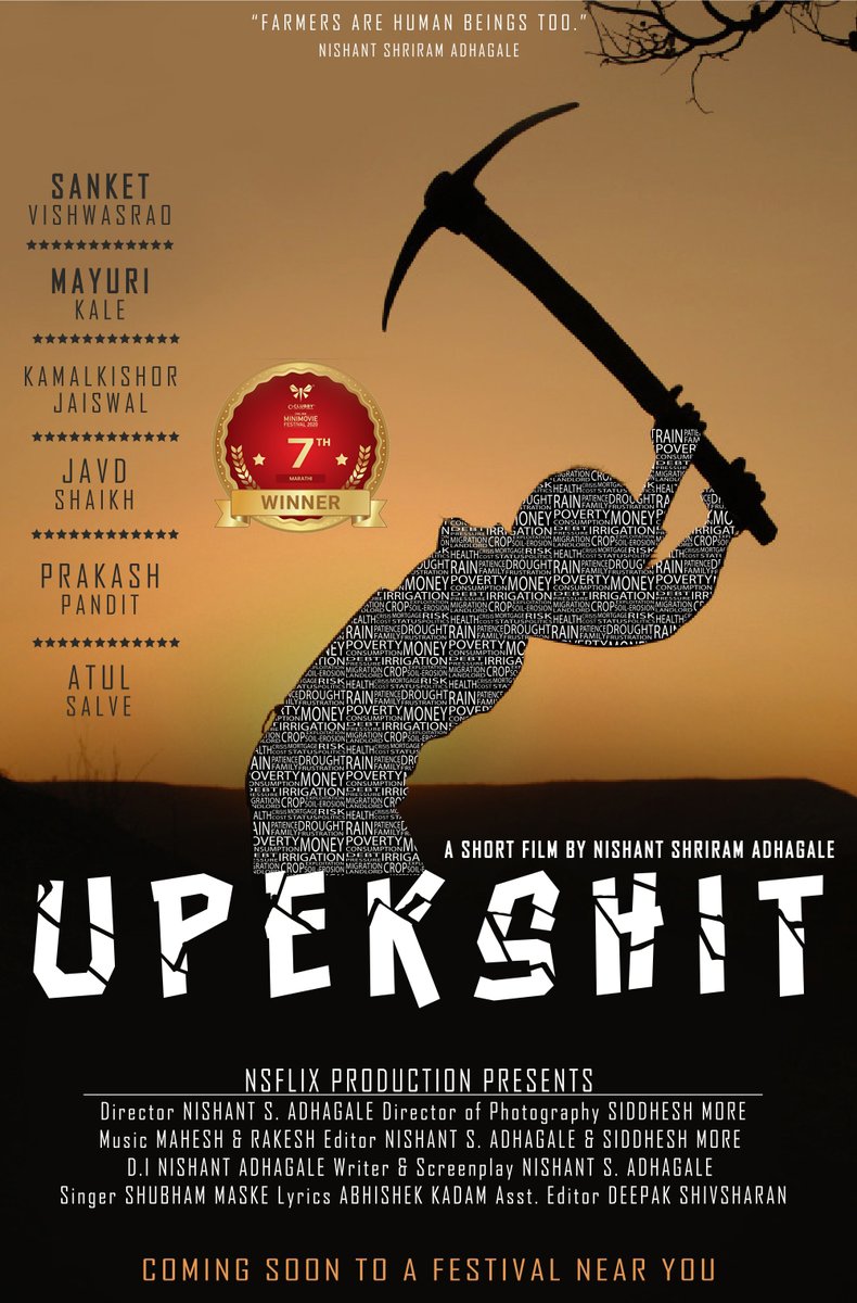 nishantadhagale's tweet photo. @ClubbyOfficial On behalf of all of my team, I would like to show my gratitude and thanks for the organizers of CLUBBY ONLINE MINIMOVIE FESTIVAL. It has been an honor for the film #Upekshit to be chosen among #Top10 as the #bestShortfilm in #Marathi Category. https://t.co/sH2705w8Fm