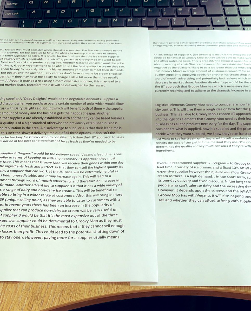 Sanders_NJ's tweet photo. Loved providing virtual 1:1 feedback today, especially when your Year 10 student provides you an answer that is A Level standard. #proudteacher #applicationiskey #businessterminology @praisesaltash https://t.co/fz1gbWAaig