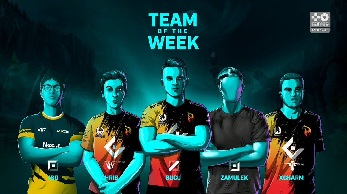 ultraliga's tweet photo. TEAM OF THE WEEK #4:
@iBoToplaner, @Chriss_Jungle, @bucu_MID, @zamuleklol i @xCharm1. ⛈️ https://t.co/gqaJgzB4P5