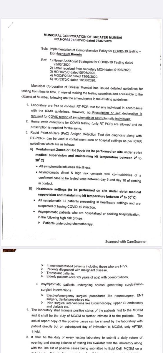 Here’s the official <a href="/mybmc/">माझी Mumbai, आपली BMC</a> circular regarding the same #CoronaUpdatesInIndia