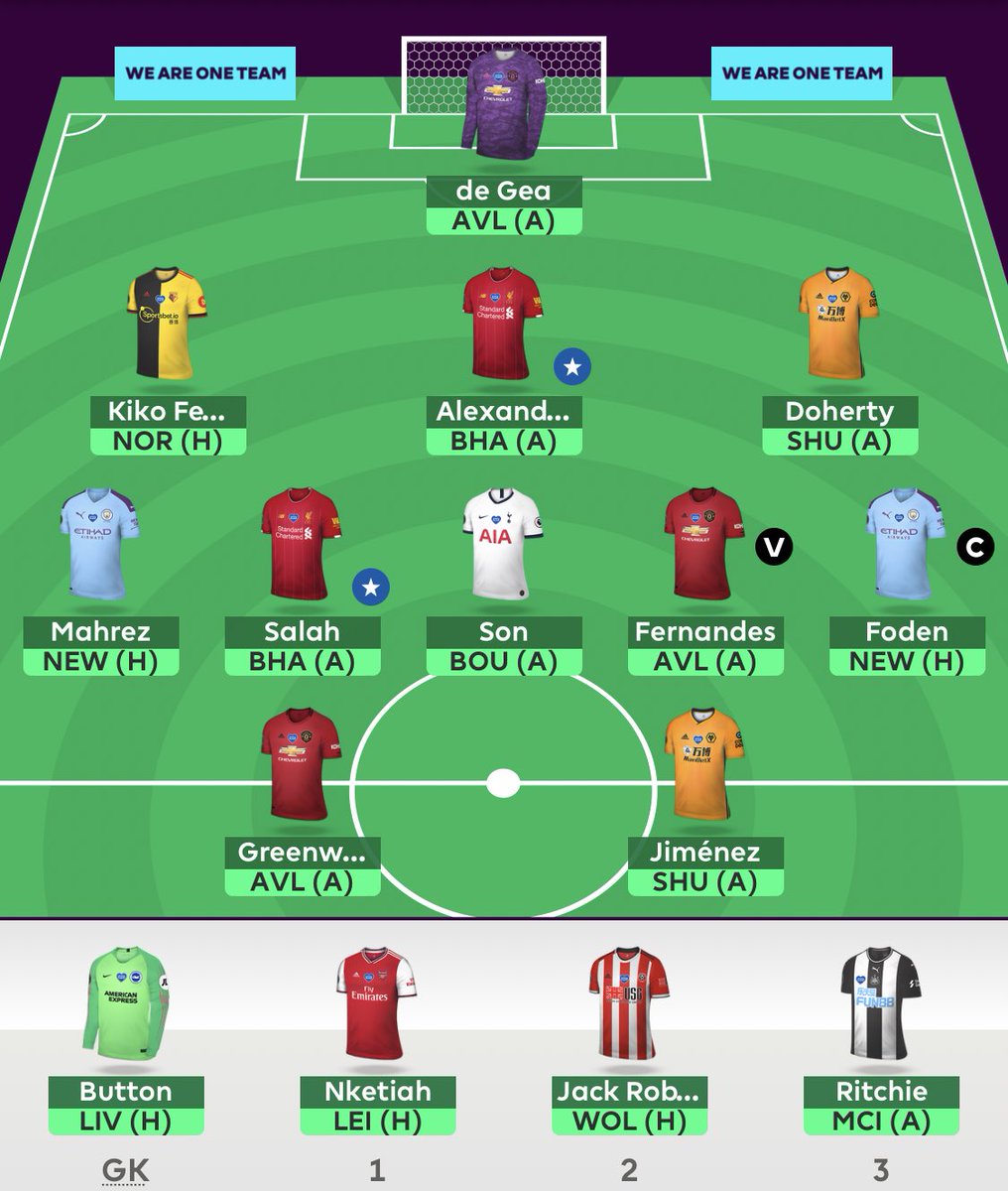 MrSpencerLi's tweet photo. Didn’t want to take another hit, so putting my faith in Foden. Loving the quick turnaround in GWs at the moment as there’s no time to dwell in my mistakes! #FPL #GW34 #InFodenWeTrust #NoKDB https://t.co/vvUgLfP4dv