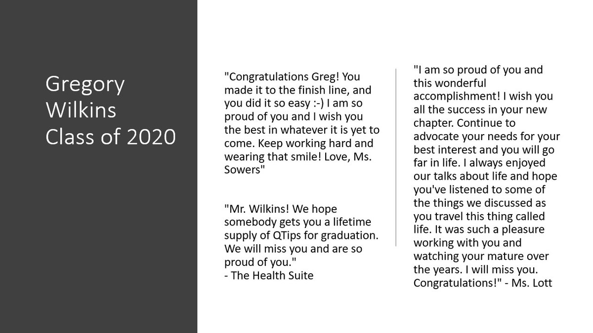 AnacostiaHigh's tweet photo. Greg, as one teacher put it, "Your supportive nature and 'Superman' spirit will be forever missed." We have watched you mature &amp; also be consistent as a strong and reliable young man.  We know you can handle anything that comes your way, because you have shown us already. #WhyAna https://t.co/CYHYynZfxy