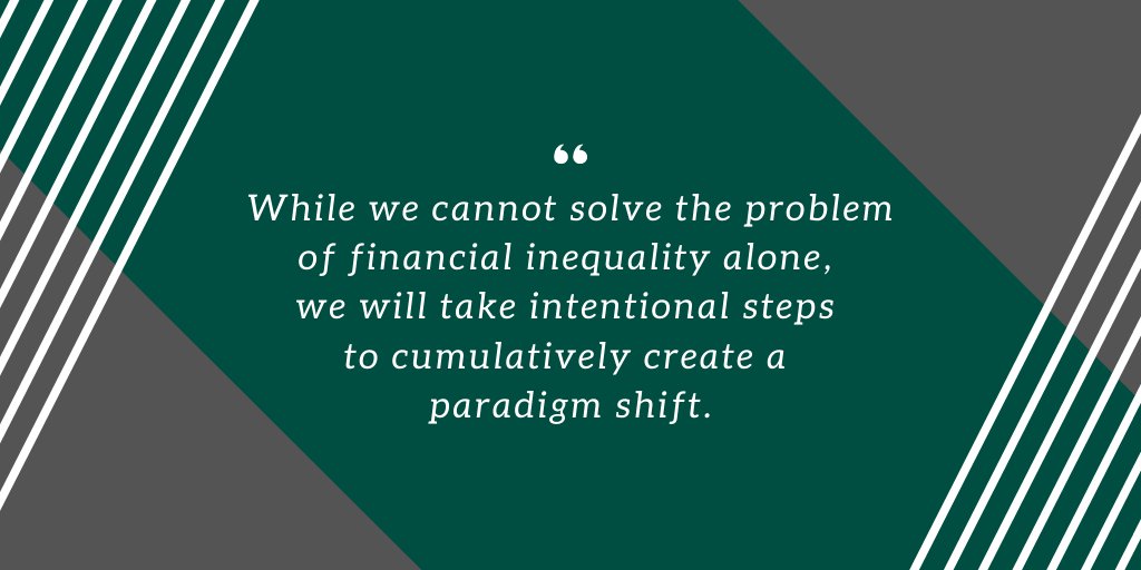 NEFE_ORG's tweet photo. “While we cannot solve the problem of financial inequality alone, we will take intentional steps to cumulatively create a paradigm shift.” 

Learn more about what we are doing to support organizations addressing systemic injustice: https://t.co/VL7crTJl5R. #MeetingTheMovement https://t.co/pZOYDbyQVu