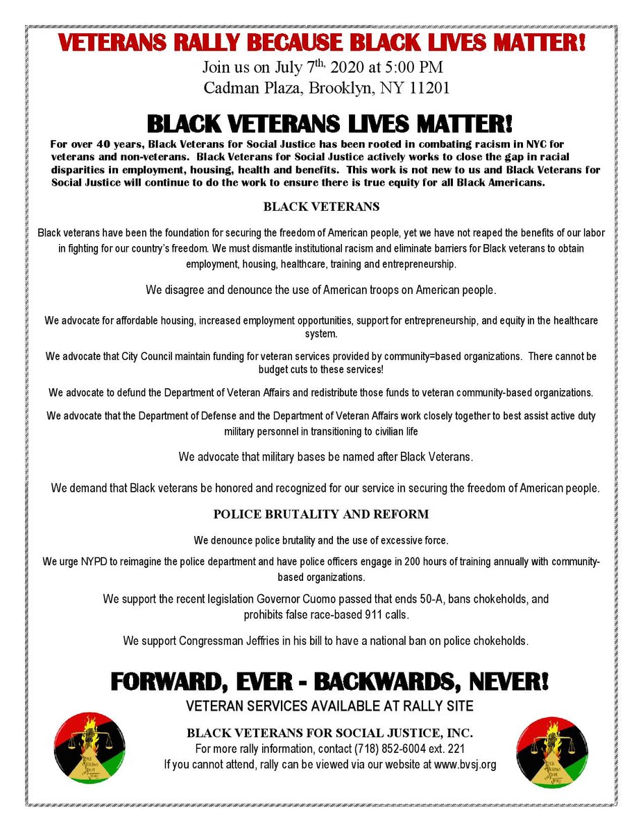 VETERANS FROM ALL OVER THE WORLD ARE ASKED TO TAKE A MOMENT OF SILENCE WITH BVSJ TODAY AROUND 5:30 PM ET TIME, JOIN US AT BVSJ.ORG @CNNnewsroom @BLACKLIVESMATTER