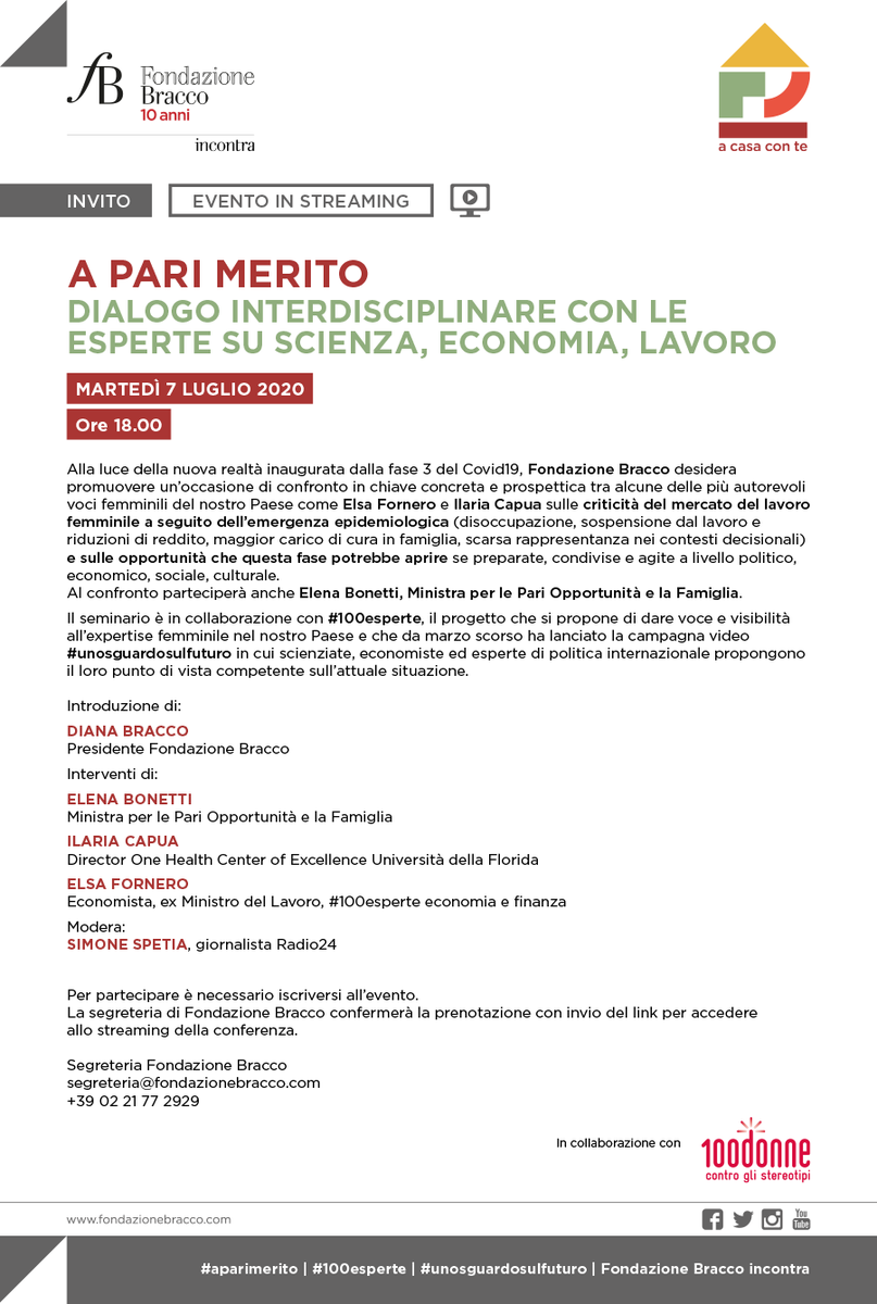 womenomics's tweet photo. Tra poco qui live twitting di #aparimerito @FondBracco  #100esperte #unosguardosulfuturo https://t.co/k6XaZAeGof