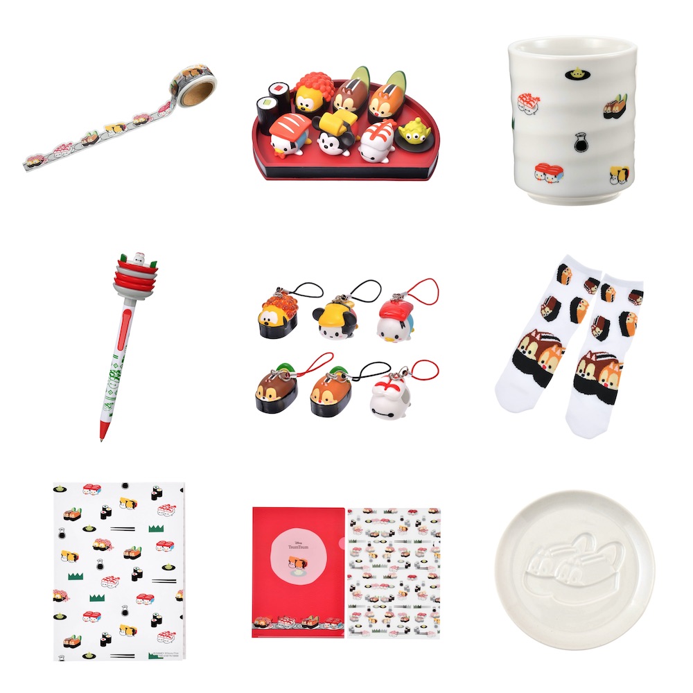 Previews of the new Sushi Disney Tsum Tsum Pens, Vinyls, Socks and More! -#TsumTsum disneytsumtsum.com/previews-of-th…