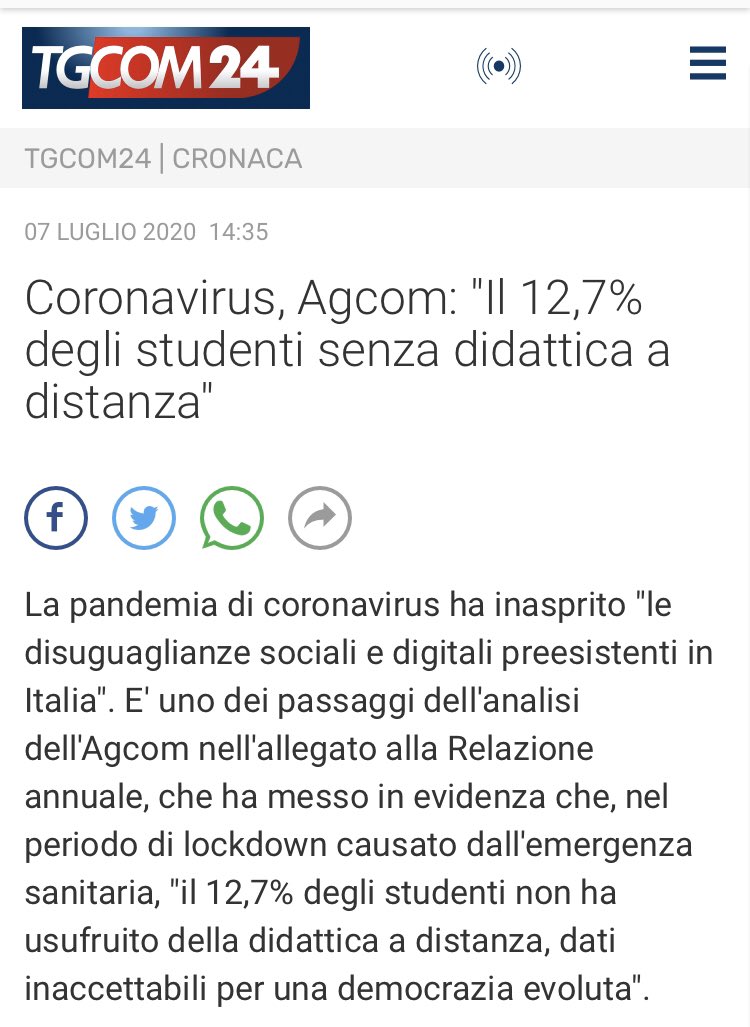 gianpierozinzi's tweet photo. Quando la scuola non è una priorità a pagare sono sempre i più deboli. https://t.co/DM5rxtm4Zo