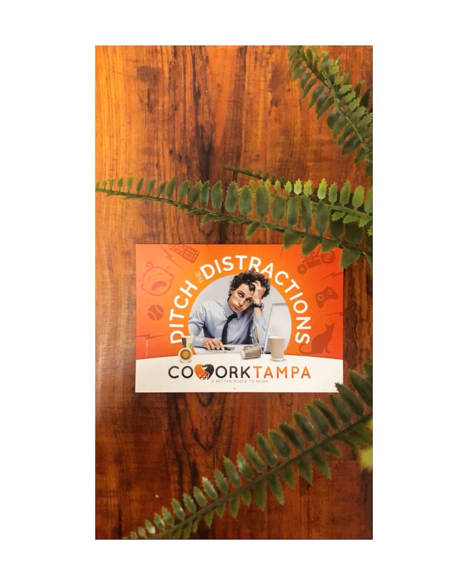 CoWorkTampa's tweet photo. Ditch the distractions at home and come see why CoWorkTampa is a better place to work! 💻☎️
#ditchthedistraction #ditchthedistractions #distractions #cwt #coworktampa #tampa #tpa #cowork #coworking #coworkingspace #coworkingspaces #downtowntampa #productivity #entrepreneur https://t.co/au6xfL0jTH