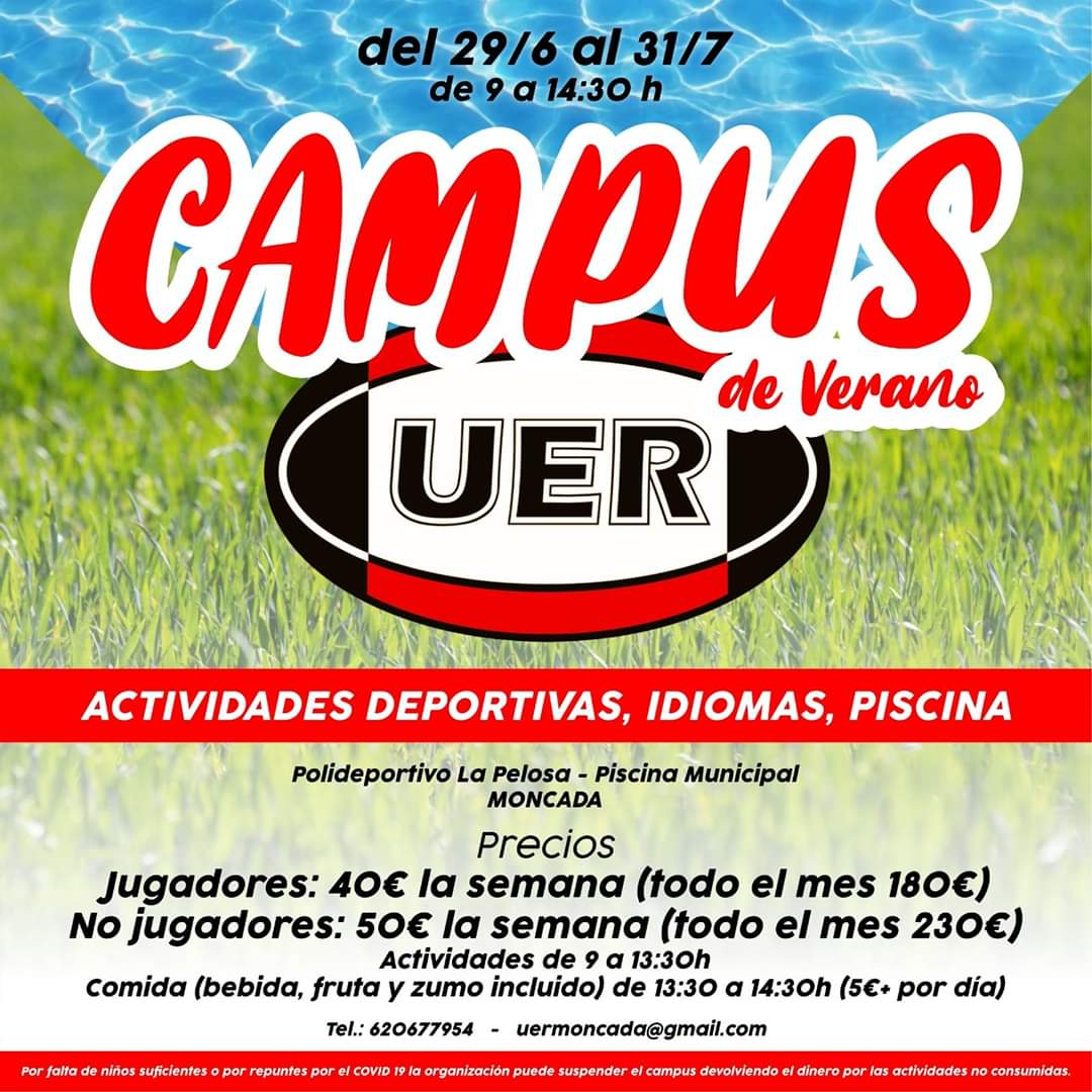 Continua nuestro Campus de Verano, solo hay que ver las fotos facebook.com/16683676167243… para desear asistir y disfrutar del #rugby y mucho más
🥰 🥰 🥰 🥰 🥰
#moltaUER 🔴 ⚪ #rugby #rugbylife #escuelas #superacion
Aún quedan plazas y muchos días de Julio
