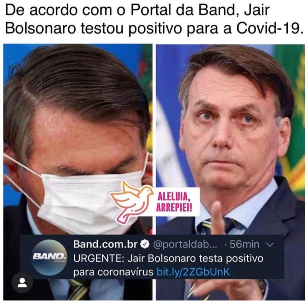 aleguebra's tweet photo. Relaxa...é só uma gripezinha, ele tem histórico de atleta. Se ele piorar é só dar cloroquina. E se ele vier a falecer, é o destino de todos. E eu não sou coveira. #COVIDー19 #COVID19Pandemic https://t.co/SESF4UNS9e