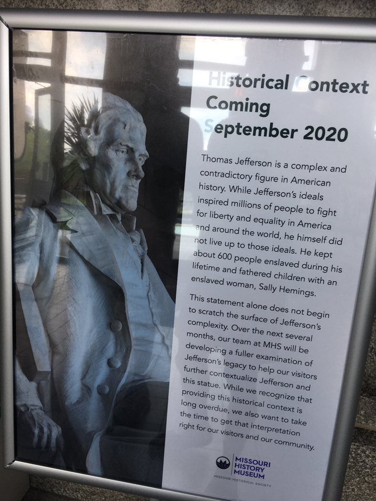 TheGeneral_2030's tweet photo. #StLouisprotest #StlCity #TuesdayMorning #BlackLivesMatter TF is this still doing up in a unguarded free to enter museum that closes at 5pm. https://t.co/EidZ2ZzBKn