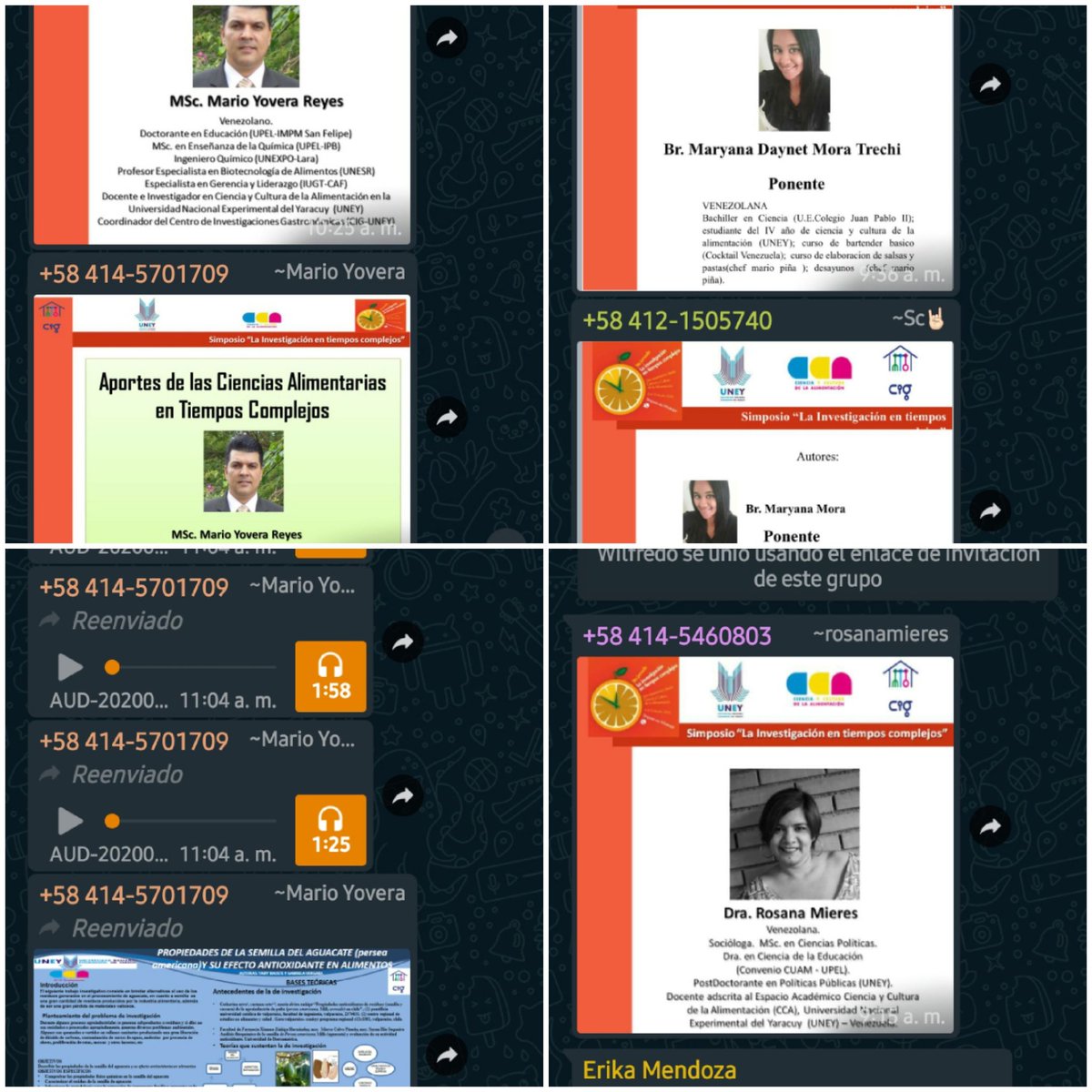Hoy en la <a href="/uney_oficial/">UNEY</a> continua con éxito  la " V Jornada de Investigación en Tiempos Complejos. Una experiencia desde la Ciencia y Cultura de la Alimentación" Un ejemplo de <a href="/ccauney/">Alimentación Uney</a> para la divulgación  del conocimiento! <a href="/CesarTrompizVEN/">Cesar Trompiz</a> <a href="/ciguney/">CIGUNEY</a> <a href="/PrensaUney/">Prensa UNEY</a> <a href="/arbolve/">ArbolVe</a>