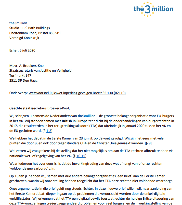 The minister is responsible for deciding, on behalf of the government, whether to activate the legislation. You can read our letter here: t3m.org.uk/t3m_stasjenv 6/