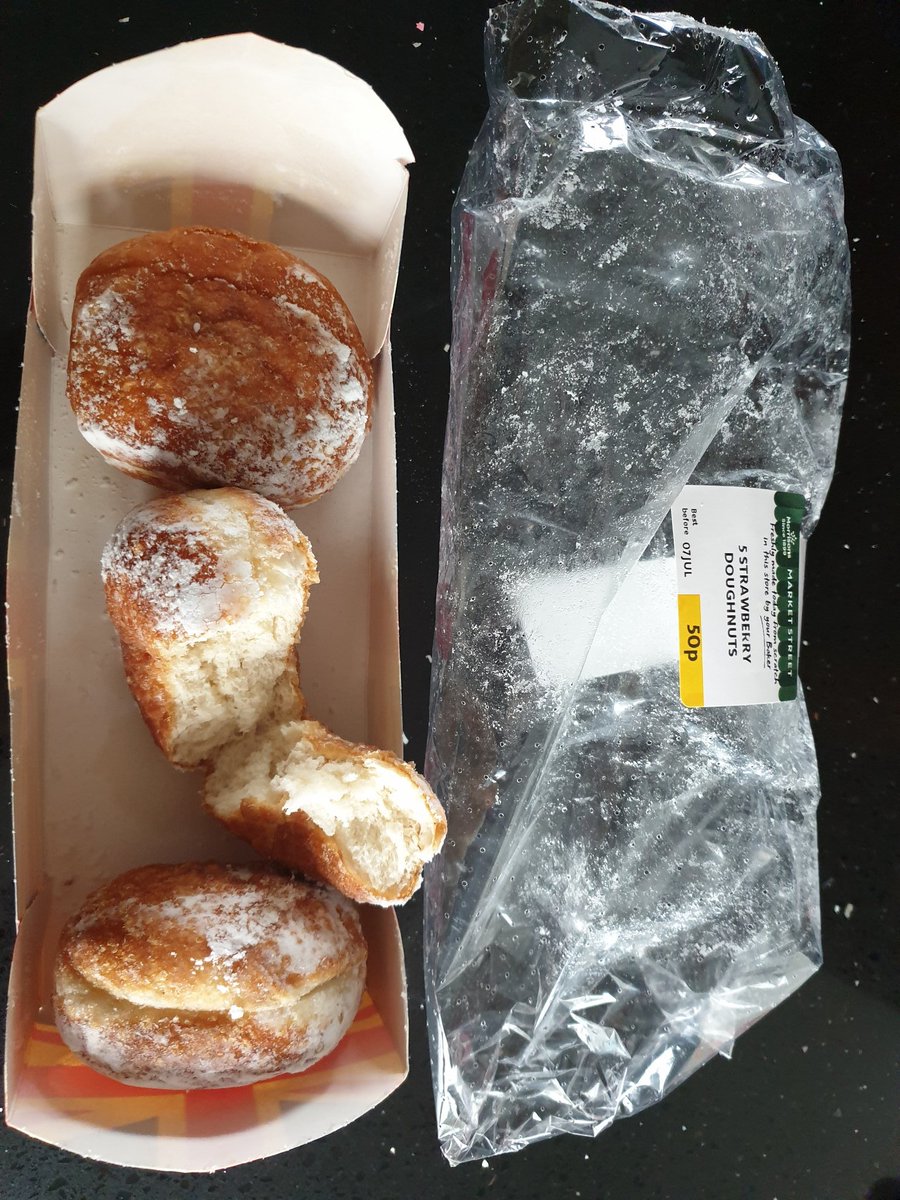 1st <a href="/Morrisons/">Morrisons</a> donuts since lockdown and no jam in any of them gutted!!! 😭😭 #disappointed #LockdownLife