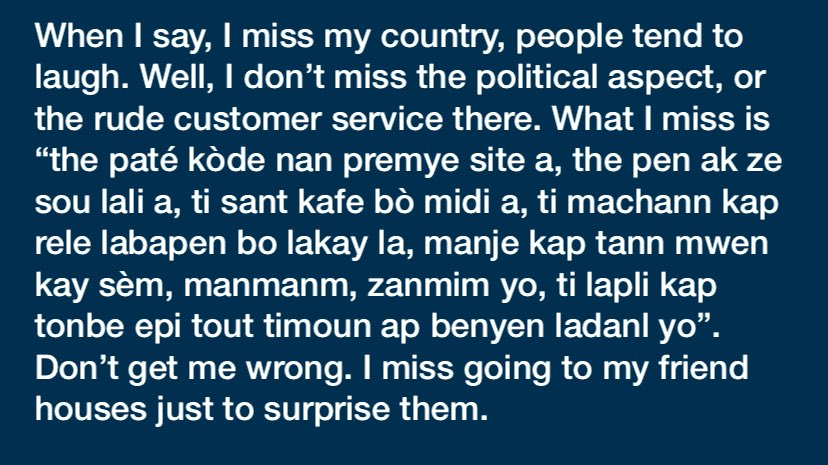 Micaluxurious89's tweet photo. Don’t get me wrong! Love being there .
#HaitiForHaitian https://t.co/pqw75zeVLk