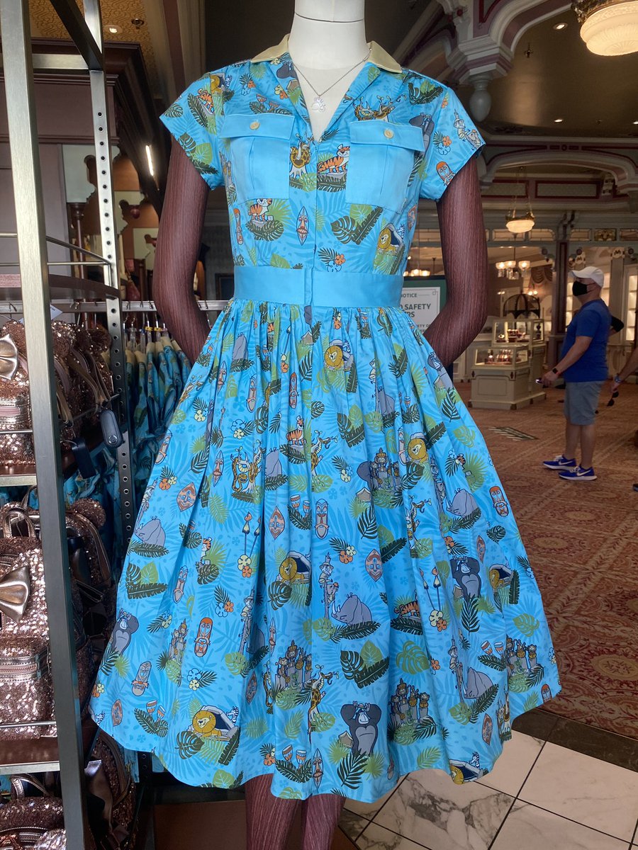laughingplace's tweet photo. The new Disney Dress Shop Jungle Cruise dress made it’s debut this morning with the reopening of Magic Kingdom. #WDW #disneystyle #dapperdays https://t.co/vA5QFVi8YX