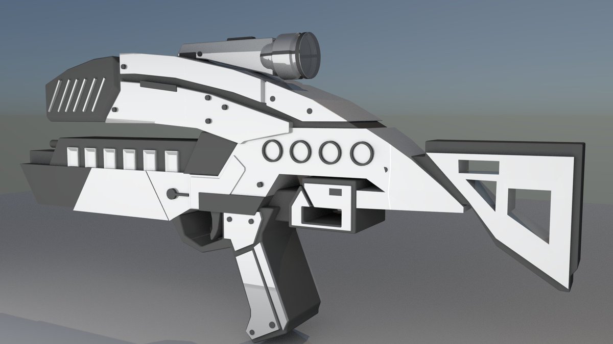 ZaoArts's tweet photo. 3D model of a Sci-Fi Gun in Autodesk Maya 2020. #3DModel #arts #MAYA #ZaoArts #3DModel https://t.co/sukoPtMi1I