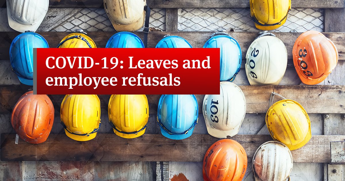 NLawGlobal's tweet photo. The pandemic is not over and as the situation evolves, #employers need to keep informed on what to do if employees request a #leaveofabsence or refuse work. Our lawyers provide specifics for employers in Alberta, British Columbia and Ontario. #COVID19 https://t.co/9NRkSX6mkI https://t.co/uouepoLufM