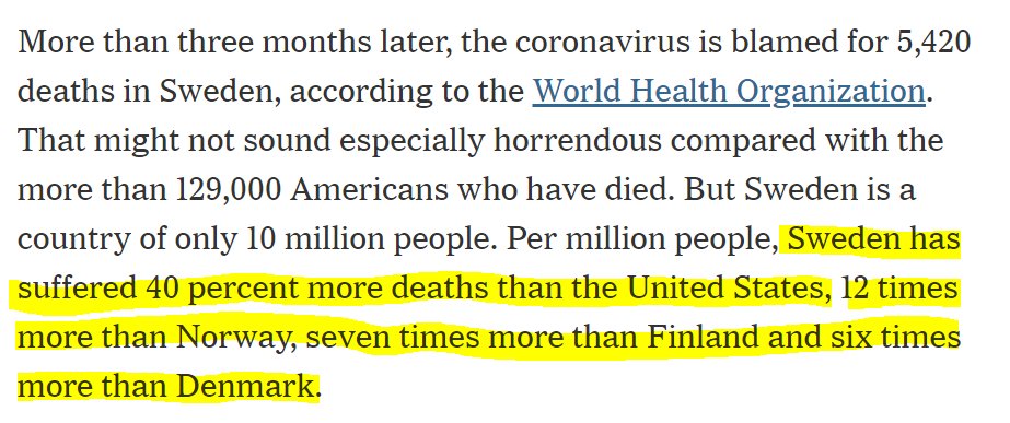 Next: - Comparing countries is ridiculous, but comparing Sweden with USA is even more. These countries are in a different phase of the pandemic, with USA being hit much later, while Sweden had downward trend in IC intake and deaths per day since beginning/half April.