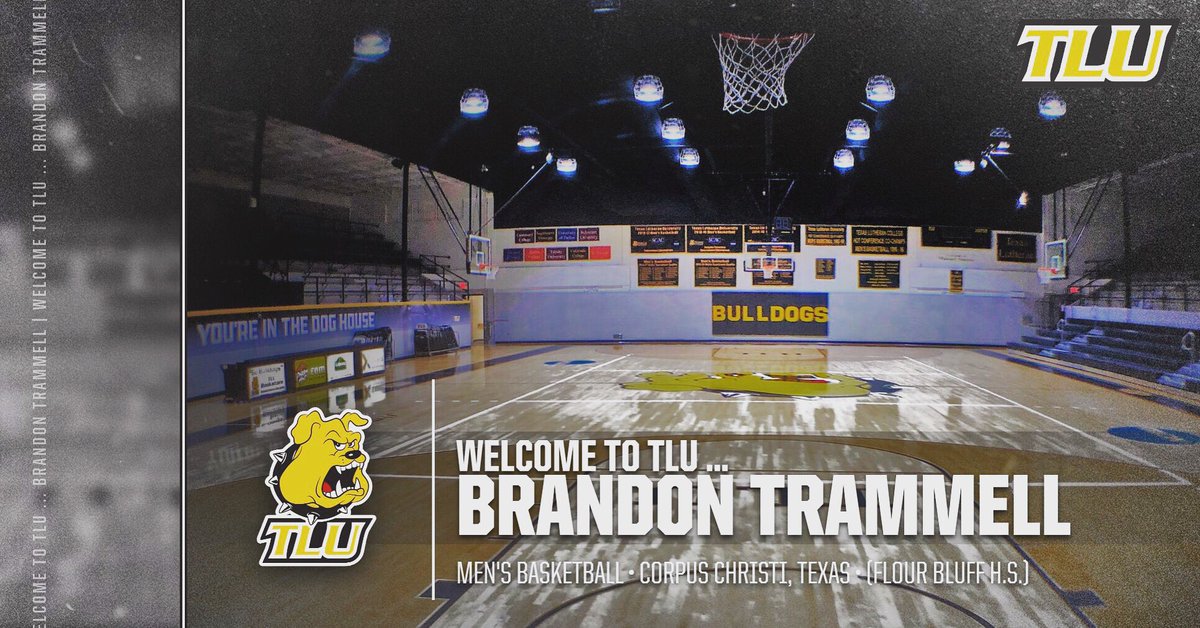 Please welcome Brandon Trammell to the <a href="/tluathletics/">TLU Bulldogs</a> Family!! Trammell comes to TLU from Corpus Christi, Texas where he attended Flour Bluff High School. #TLUBulldogs #tlumbb #PupsUp
