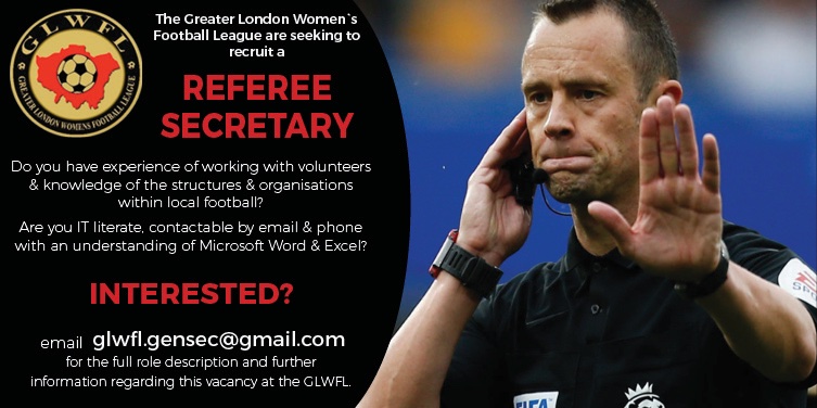 Do you think you have what it takes to become the next GLWFL Referee Secretary?