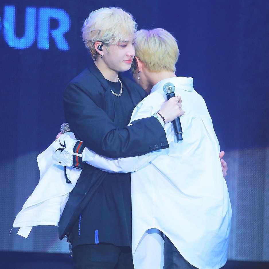 i love how most of his hugs are with felix <//3