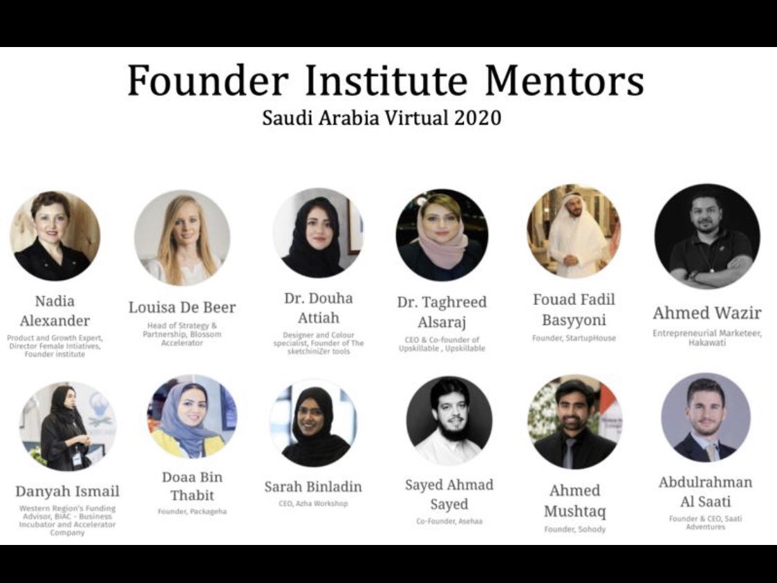 DouhaYoussef's tweet photo. It gives me pleasure to mentor Saudi’s future businesses through @founding with these great names.. #business #accelerator #saudi https://t.co/uwRBuKejh0