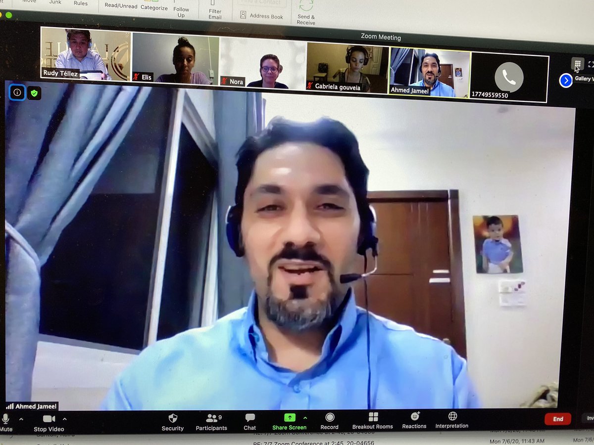 rudytellez's tweet photo. Jumping continents to showcase the very talented @linguist_ahmed who shared his perspectives when he began his career in translation and interpreting. Thank you for sharing with us!! #conferenceinterpreter #interpreter #zoom @LaSalleUniv https://t.co/o8SnhWzvP2