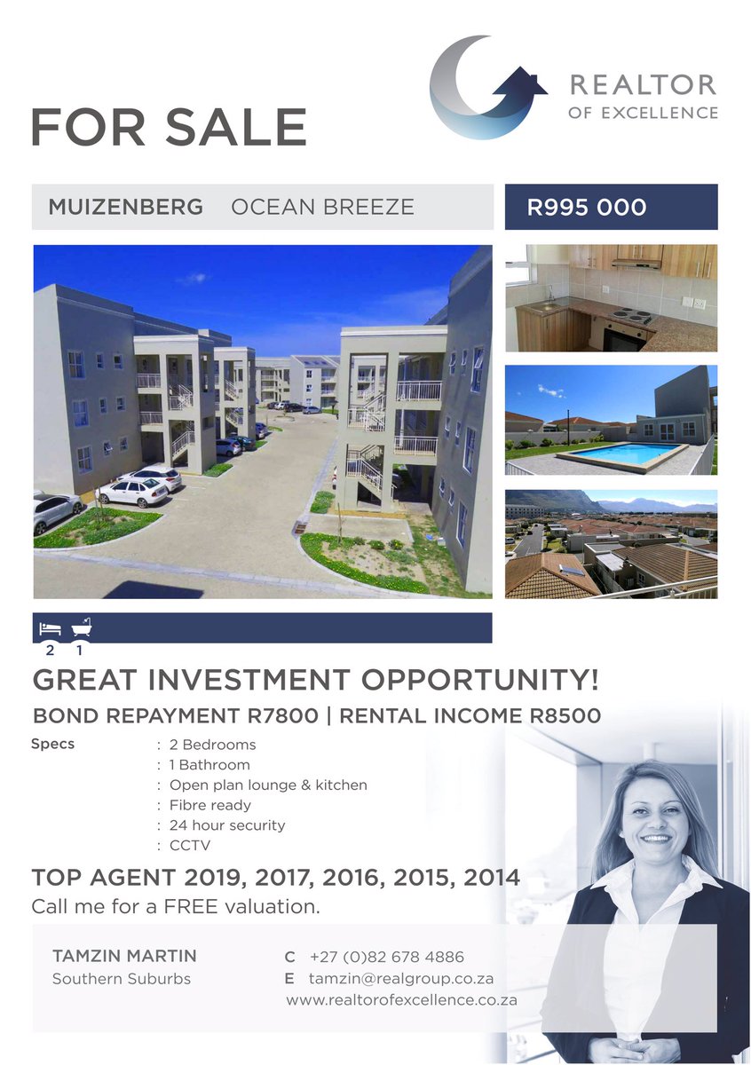Great Investment Opportunity!

🏡 FOR SALE! 🏡

🔑 #Muizenberg
🔑 #SouthernSuburbs
🔑 #RealtorOfExcellence
🔑 #FreeValuations
🔑 #Property
🔑 #RealEstate